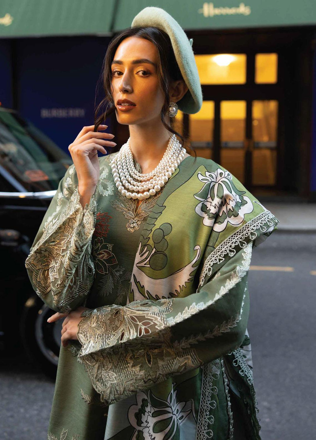 Broadway Showtime By Mushq Embroidered Khaddar Suits Unstitched 3 Piece MQ23BS MNW-08 Chelsea Charm - Winter Collection