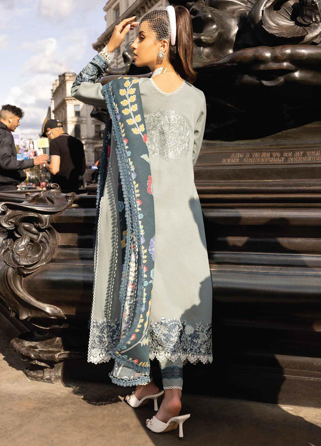 Broadway Showtime By Mushq Embroidered karandi Suits Unstitched 3 Piece MQ23BS MNW-09 Notting Hill - Winter Collection