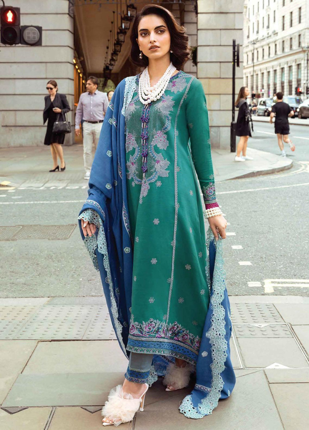 Broadway Showtime By Mushq Embroidered Khaddar Suits Unstitched 3 Piece MQ23BS MNW-11 Camden - Winter Collection