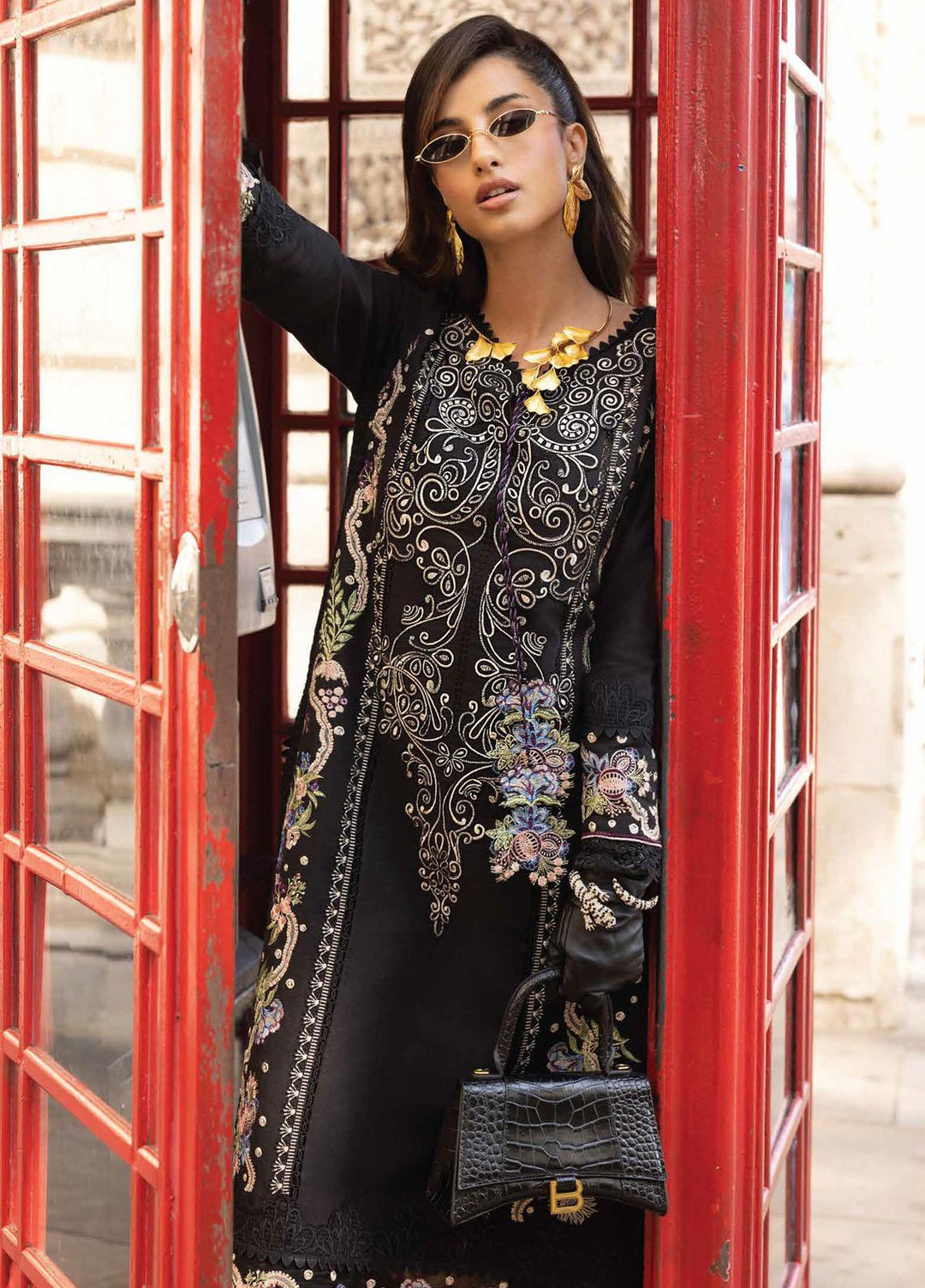 Broadway Showtime By Mushq Embroidered Khaddar Suits Unstitched 3 Piece MQ23BS MNW-14 Soho Sparkle - Winter Collection