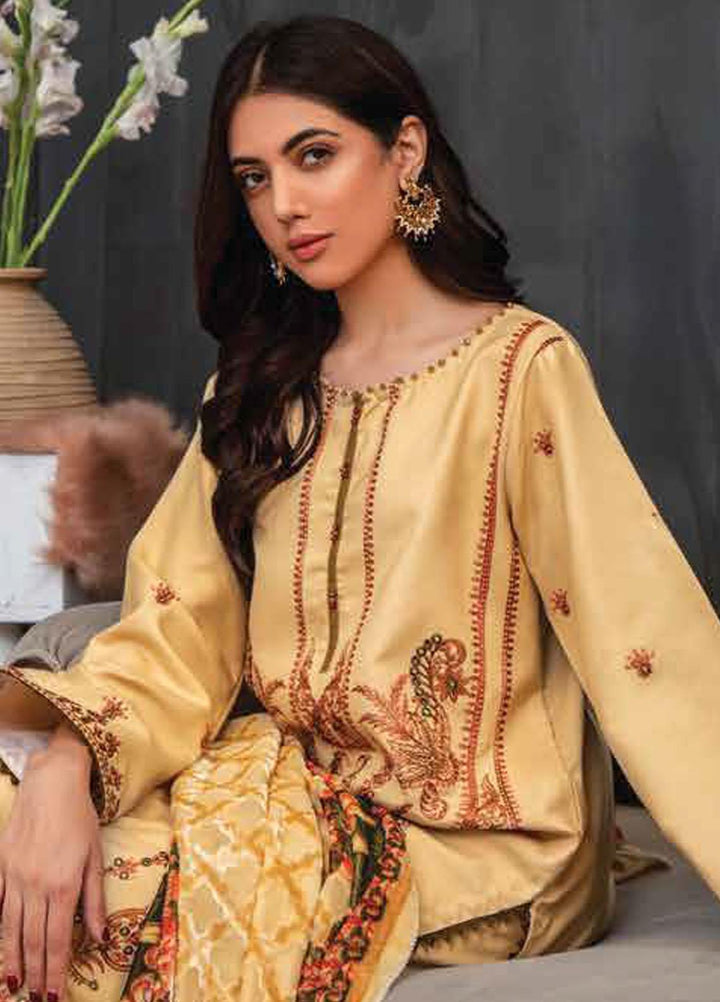 Brocade by Lala Textiles Embroidered Woolen Suits Unstitched 3 Piece LT22B Aria 006 - Winter Collection