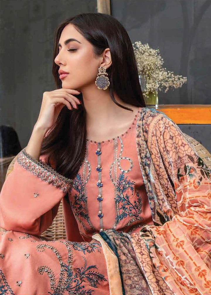 Brocade by Lala Textiles Embroidered Woolen Suits Unstitched 3 Piece LT22B Blair 002 - Winter Collection