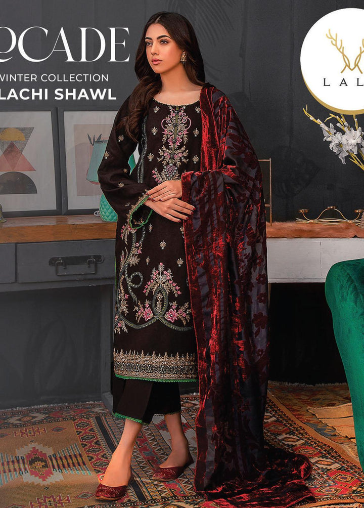 Brocade by Lala Textiles Embroidered Woolen Suits Unstitched 3 Piece LT22B Emma 005 - Winter Collection