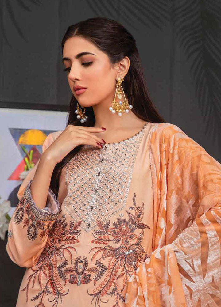 Brocade by Lala Textiles Embroidered Woolen Suits Unstitched 3 Piece LT22B Lana 010 - Winter Collection