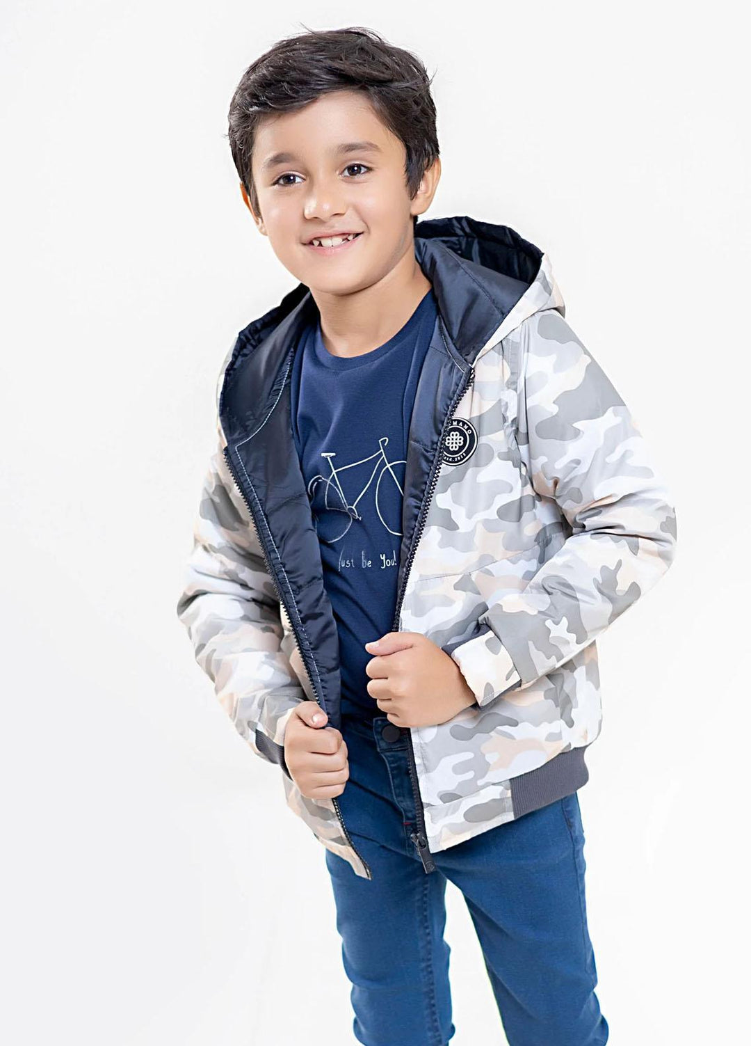 Brumano Polyester  Jackets for Kids -  BRM-JNR-1909 White
