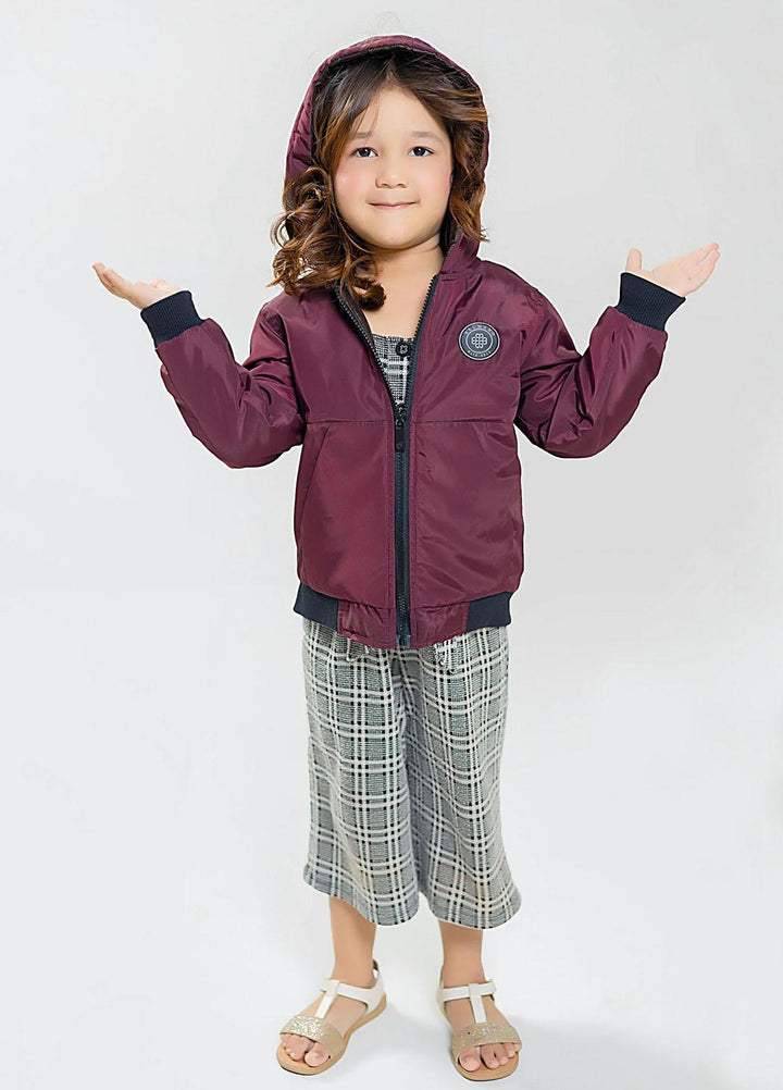Brumano Polyester  Jackets for Kids -  BRM-JNR-1896 Burgundy
