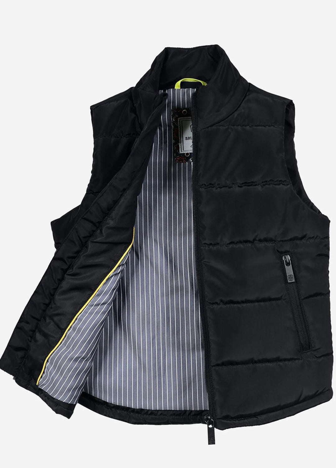 Brumano   Jackets for Kids -  Black Sleeveless Casual Puffer Jacket BRM-JNR-1087