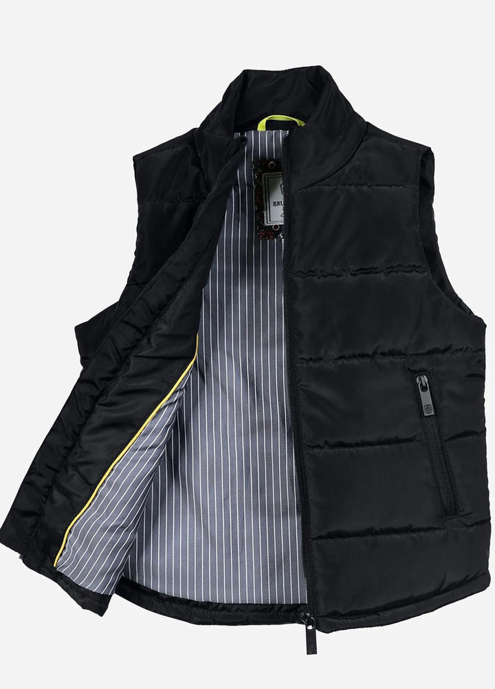Brumano   Jackets for Kids -  Black Sleeveless Casual Puffer Jacket BRM-JNR-1087