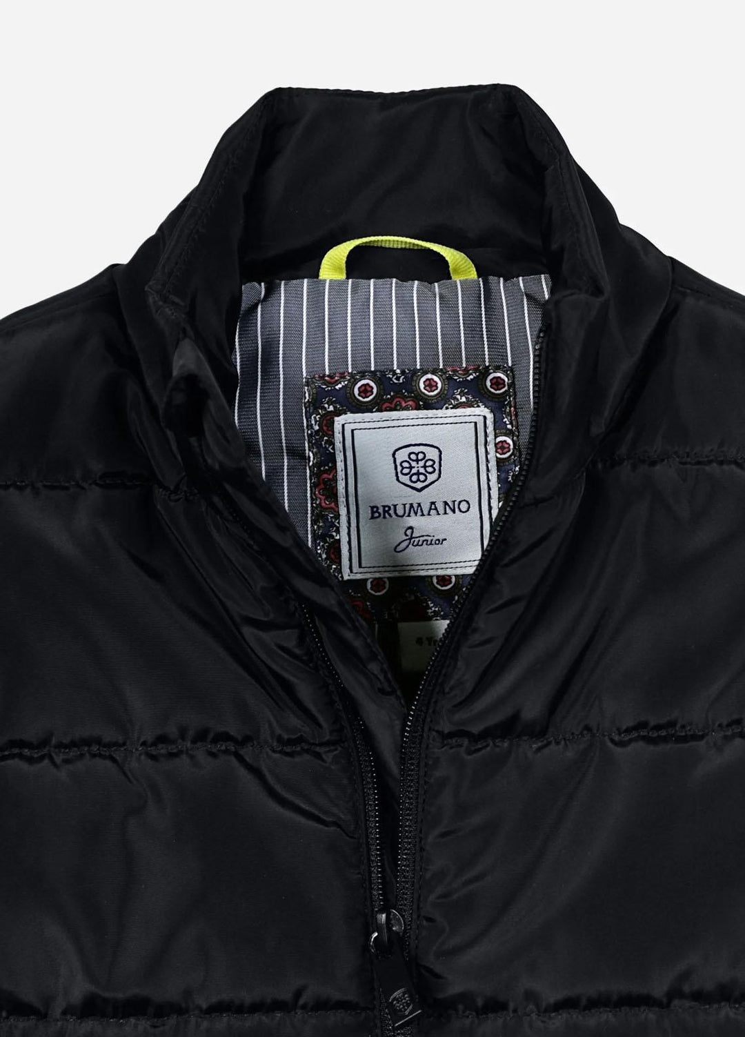 Brumano   Jackets for Kids -  Black Sleeveless Casual Puffer Jacket BRM-JNR-1087