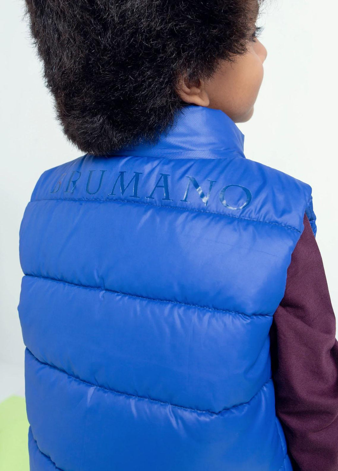 Brumano   Jackets for Kids -  Royal Blue Sleeveless Casual Puffer Jacket BRM-JNR-1086