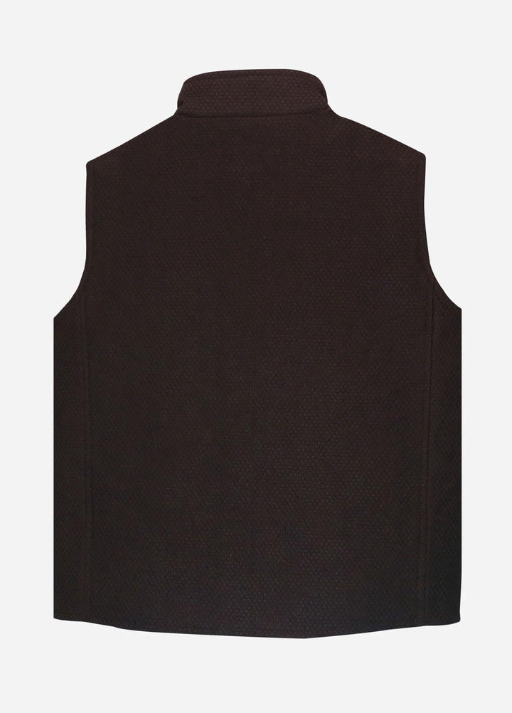 Brumano   Jackets for Kids -  Bordo Quilted Casual Sleeveless Vest BRM-JNR-1043