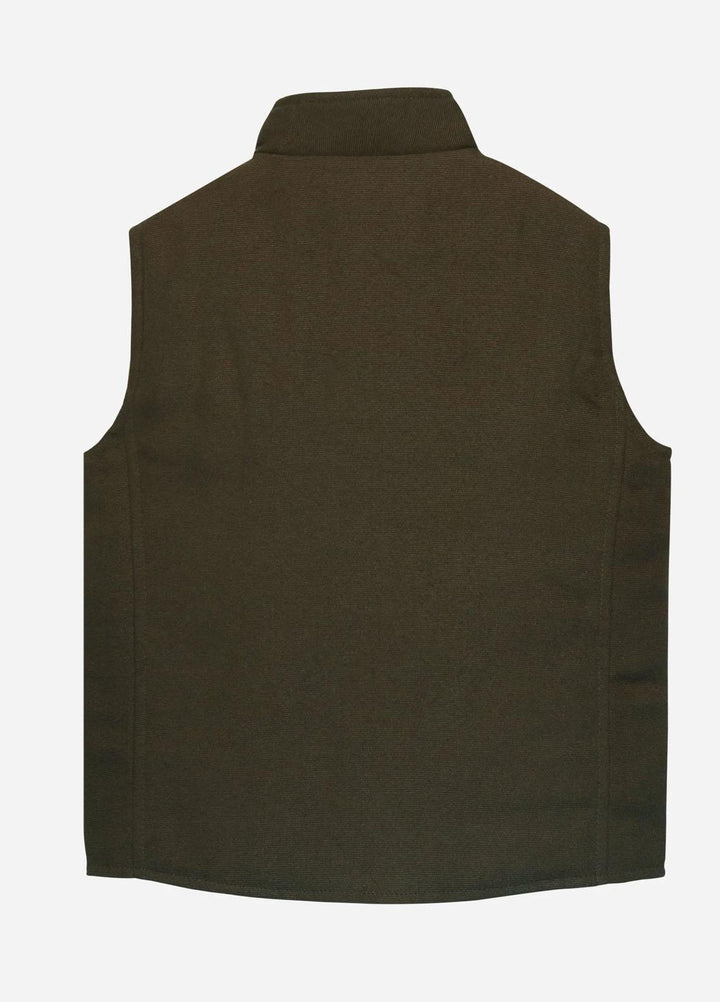 Brumano   Jackets for Kids -  Cedar Brown Quilted Casual Sleeveless Vest BRM-JNR-1011