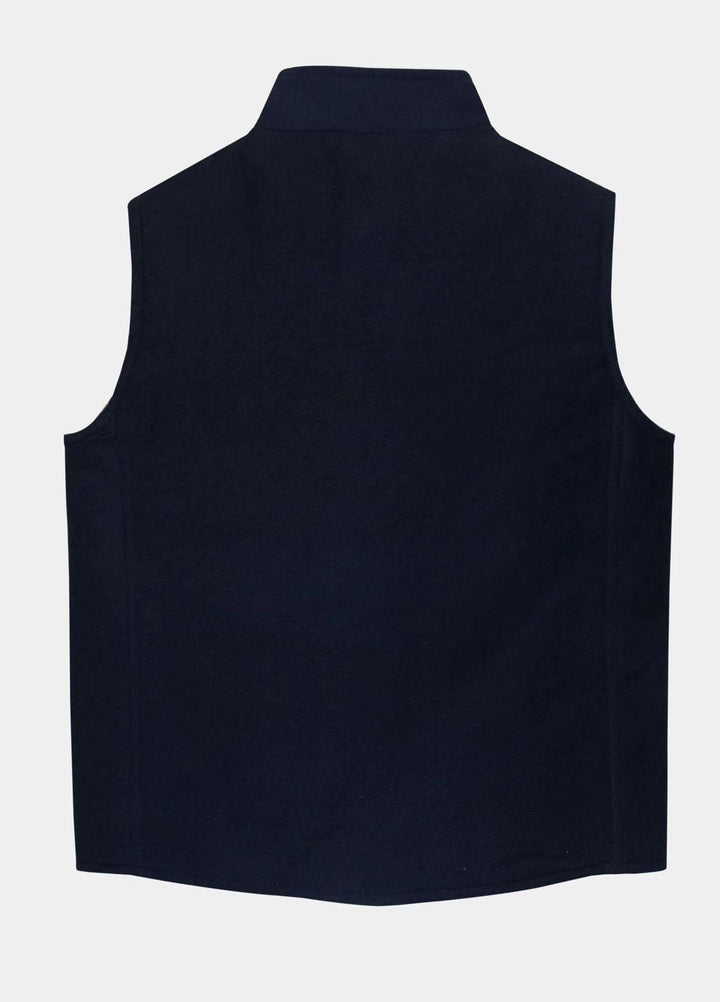 Brumano   Jackets for Kids -  Navy Structured Quilted Casual Sleeveless Vest BRM-JNR-1042