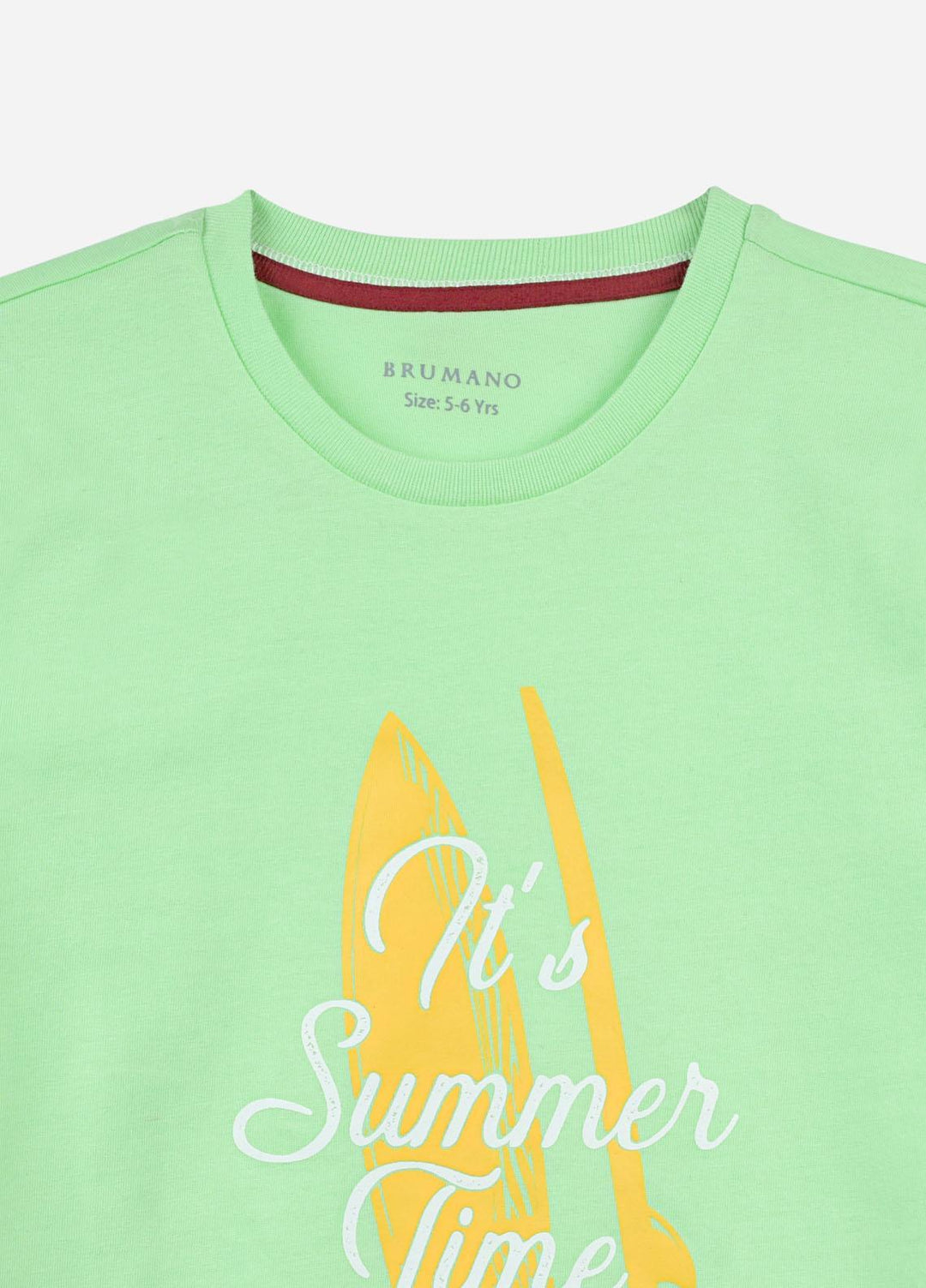 Brumano  Casual T-Shirts for Boys -  Mint Green Graphic Printed Casual T-shirt BRM-JRR-1608