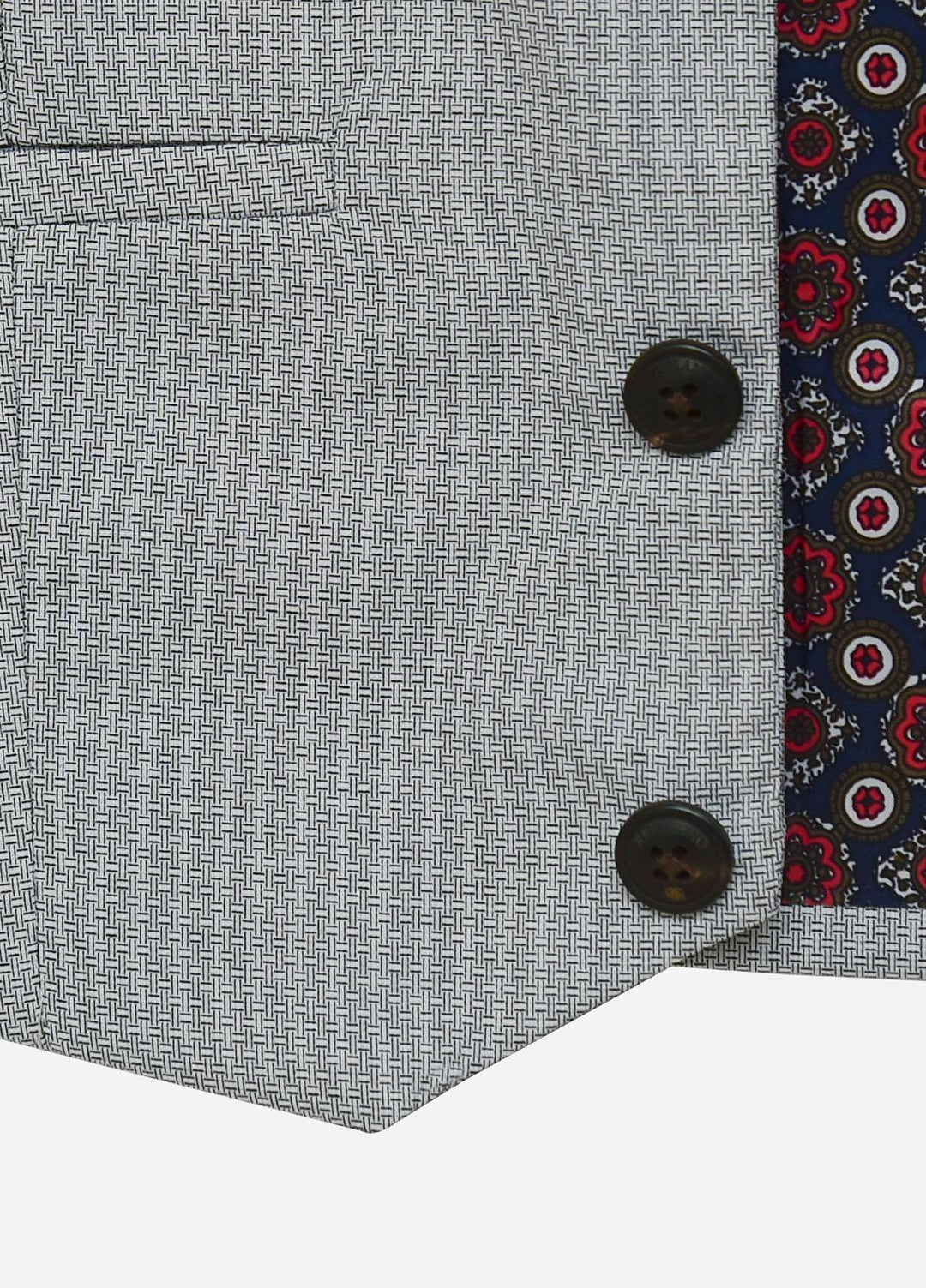 Brumano Cotton Formal Waistcoat for Boys -  BM21W 1052 Grey Structured Suit Waistcoat