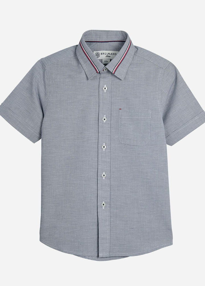 Brumano Cotton  Shirt for Boys -  Junior Half Sleeve Shirt-2201-1523