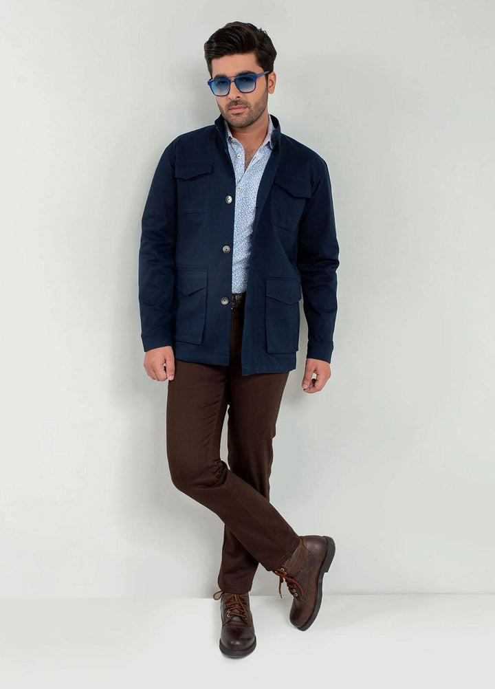 Brumano   Jackets for Men -  BRM-1038 Navy Blue Trench