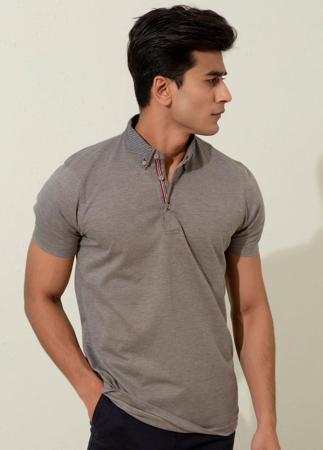 Brumano Cotton Polo T-Shirts for Men -   Brown Pique Silk Blended Mercerized Polo