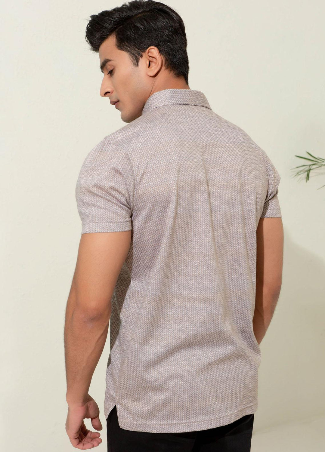 Brumano Cotton Polo T-Shirts for Men -   Brown Printed Mercerized Polo