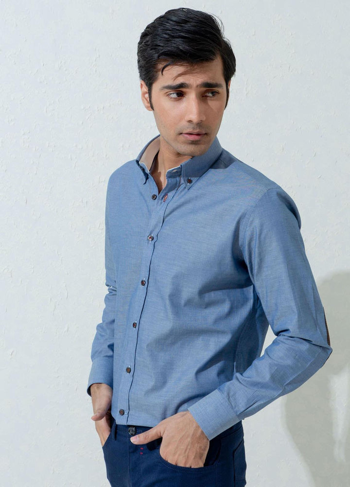 Brumano Cotton Casual Men Shirts -  BM21SH Blue Light Weight