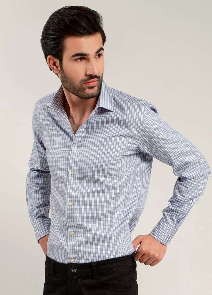 Brumano Cotton Casual Men Shirts -  BM21SH Navy Blue Jacquard Polo