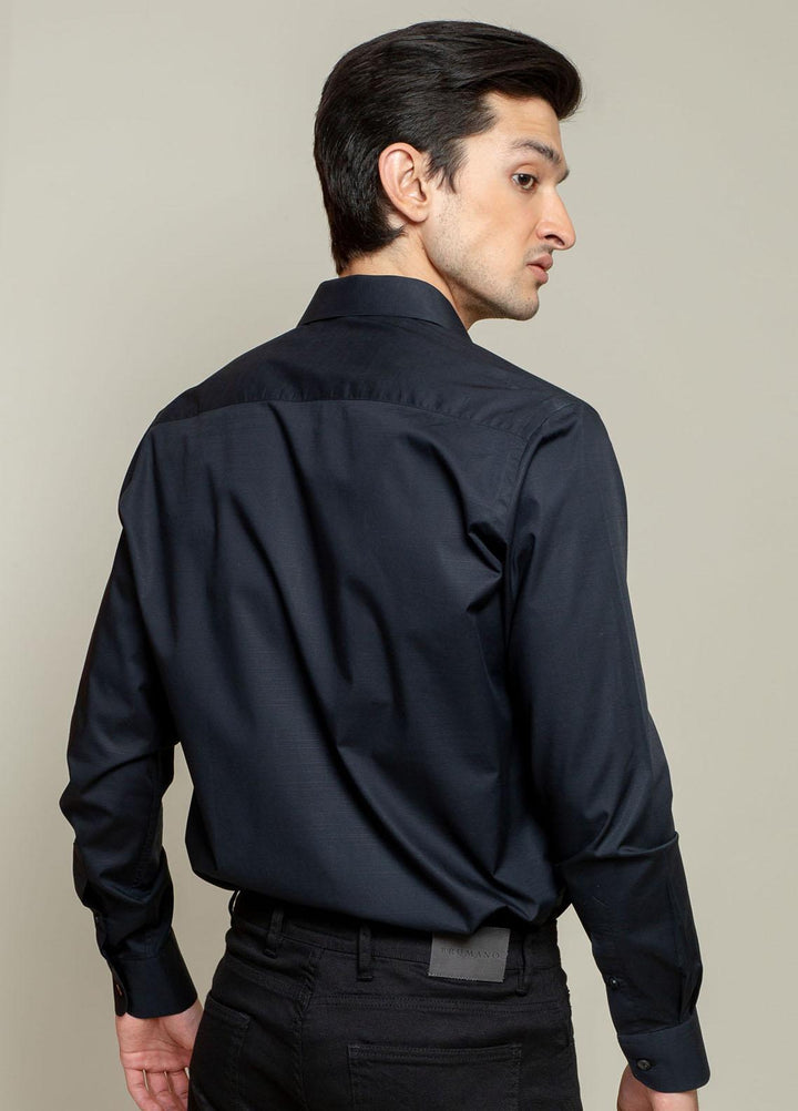 Brumano Cotton Full Sleeves Casual Shirts for Men -  BM21SH Dark Navy Blue