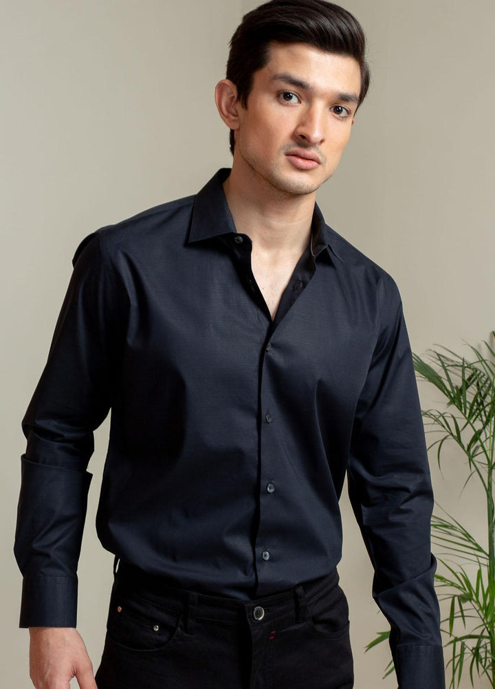 Brumano Cotton Full Sleeves Casual Shirts for Men -  BM21SH Dark Navy Blue
