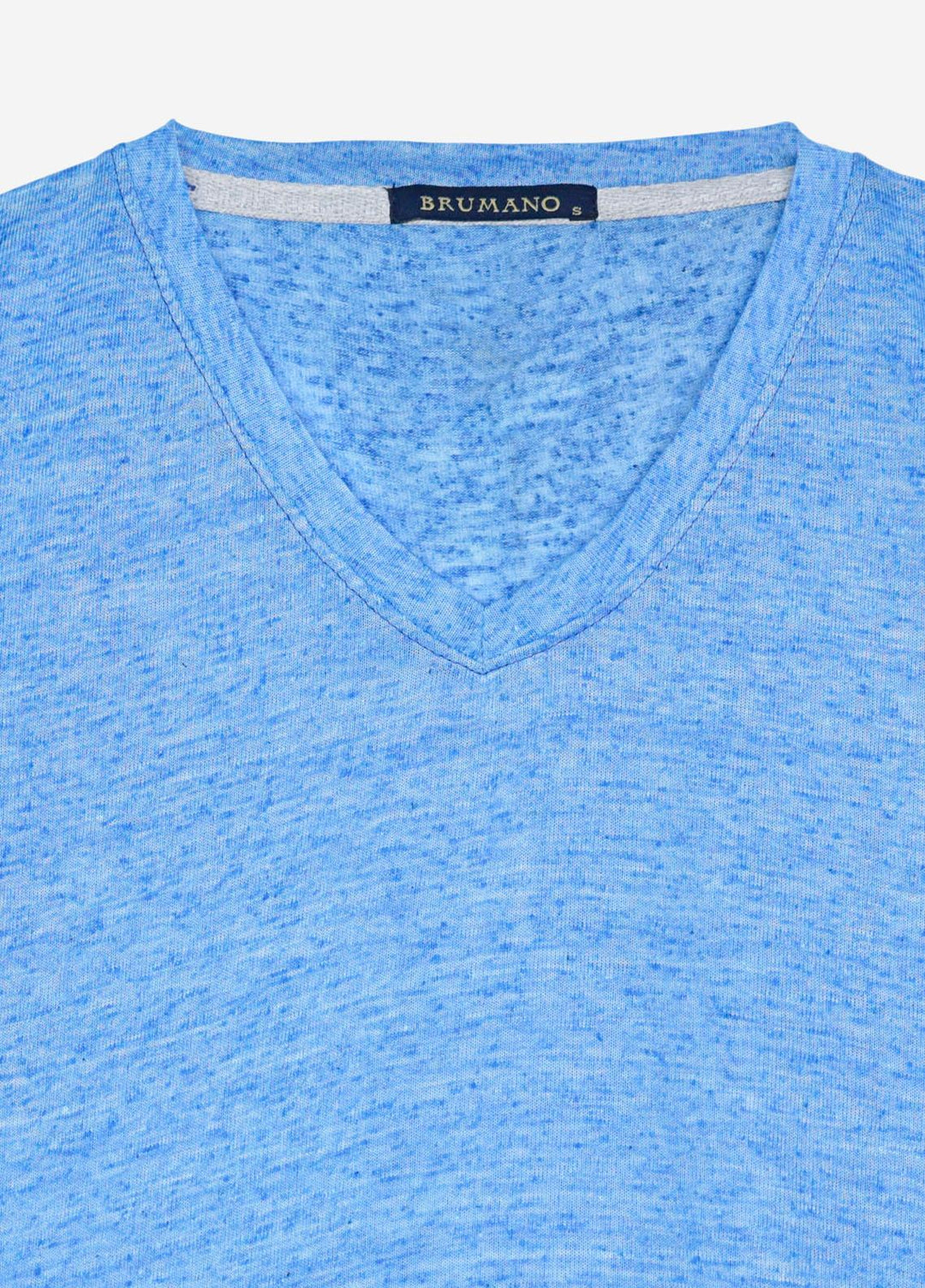 Brumano Polyester  T-Shirt for Men -  Royal Blue Light Weight V-Neck T-Shirt BRM-1599