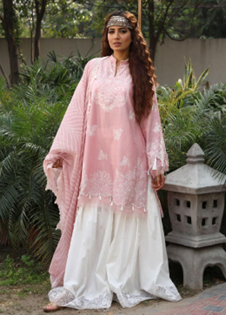 Bulbul By Saira Rizwan Embroidered Dobby Suits Unstitched 3 Piece SR22B SR-02 FAKHTA - Summer Collection