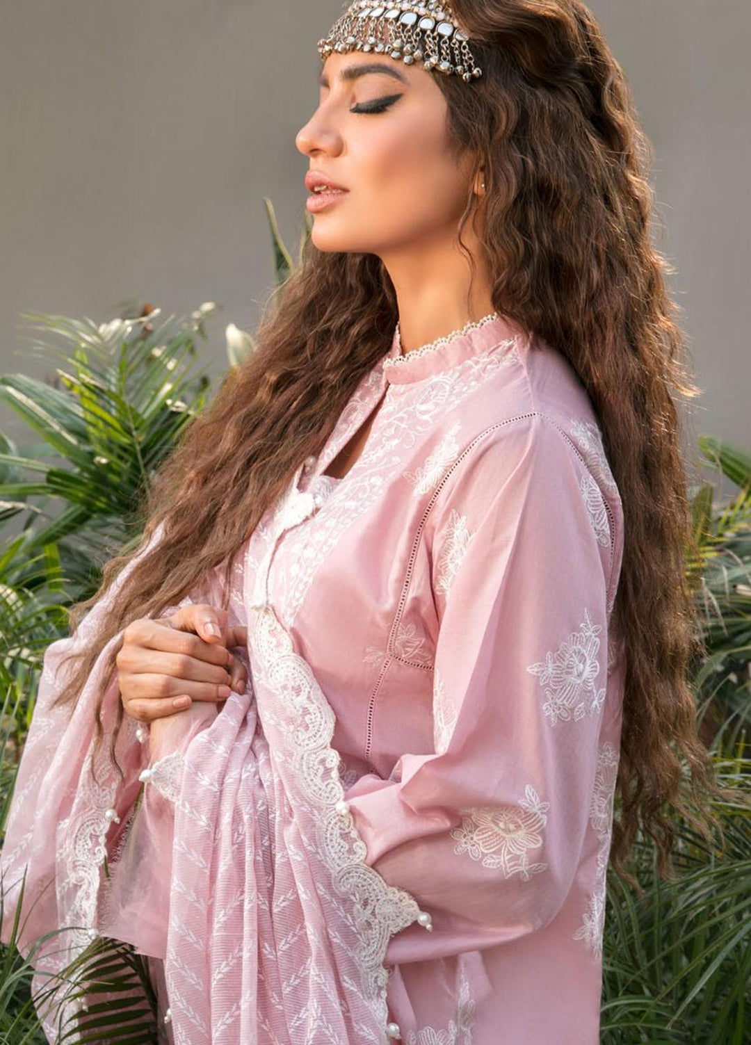 Bulbul By Saira Rizwan Embroidered Dobby Suits Unstitched 3 Piece SR22B SR-02 FAKHTA - Summer Collection