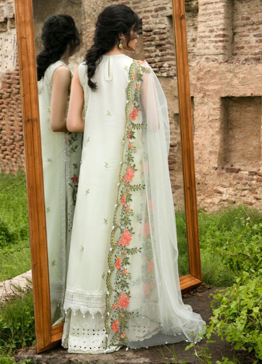 Bulbul By Saira Rizwan Embroidered Lawn Suits Unstitched 3 Piece SR22B SR-09 MOTIA - Summer Collection