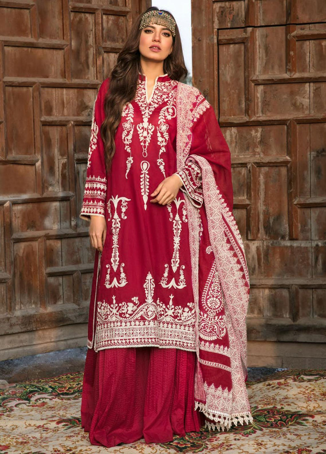 Bulbul By Saira Rizwan Embroidered Lawn Suits Unstitched 3 Piece SR22B SR-11 GHULAAB - Summer Collection