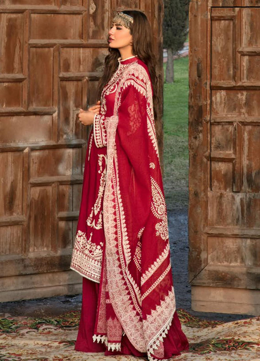 Bulbul By Saira Rizwan Embroidered Lawn Suits Unstitched 3 Piece SR22B SR-11 GHULAAB - Summer Collection