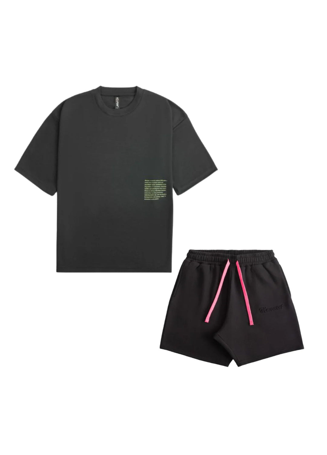 Movement Unisex Grey Eclipse Tee & Black Jack Shorts - Western Collection