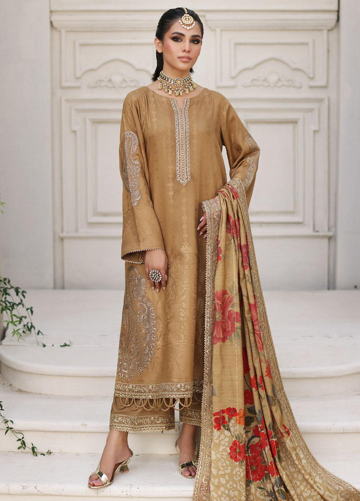 Bunti By Charizma Embroidered Jacquard Suits Unstitched 3 Piece CRZ23BN CB3-01 - Winter Collection
