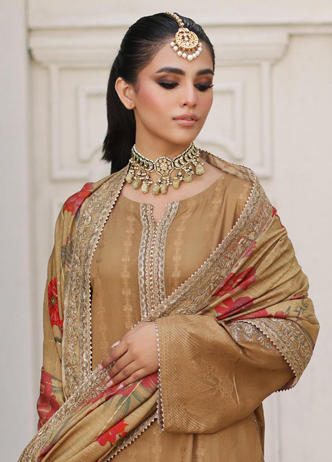 Bunti By Charizma Embroidered Jacquard Suits Unstitched 3 Piece CRZ23BN CB3-01 - Winter Collection