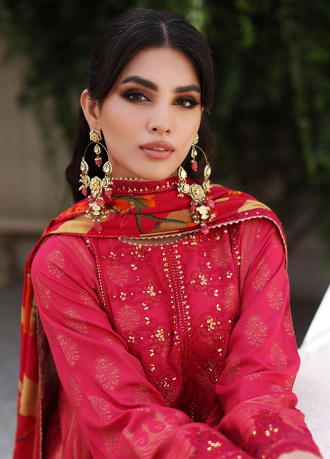 Bunti By Charizma Embroidered Jacquard Suits Unstitched 3 Piece CRZ23BN CB3-02 - Winter Collection