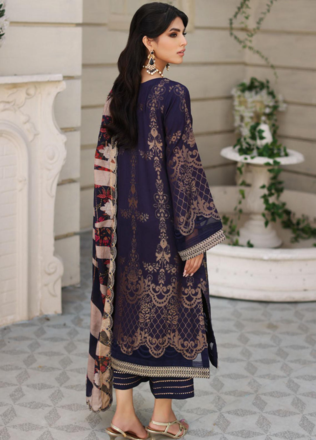 Bunti By Charizma Embroidered Jacquard Suits Unstitched 3 Piece CRZ23BN CB3-03 - Winter Collection