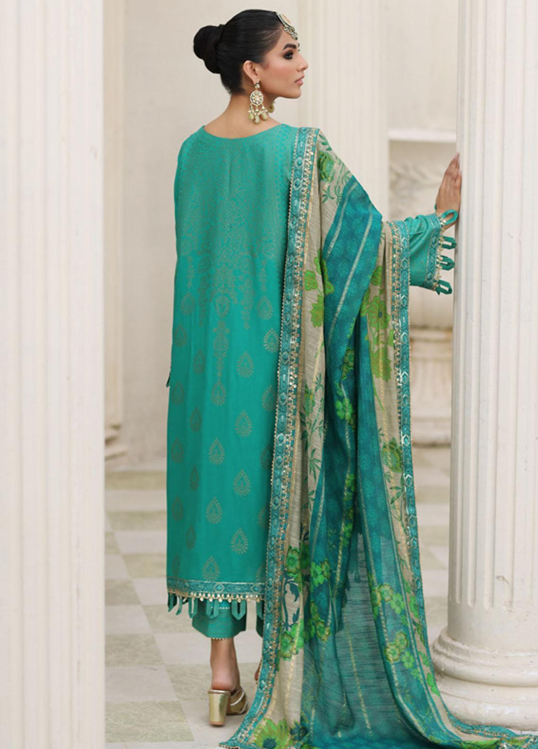 Bunti By Charizma Embroidered Jacquard Suits Unstitched 3 Piece CRZ23BN CB3-05 - Winter Collection