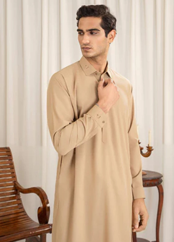 Buraq Pret Plain Wash N Wear Kurta Shalwar Buttler