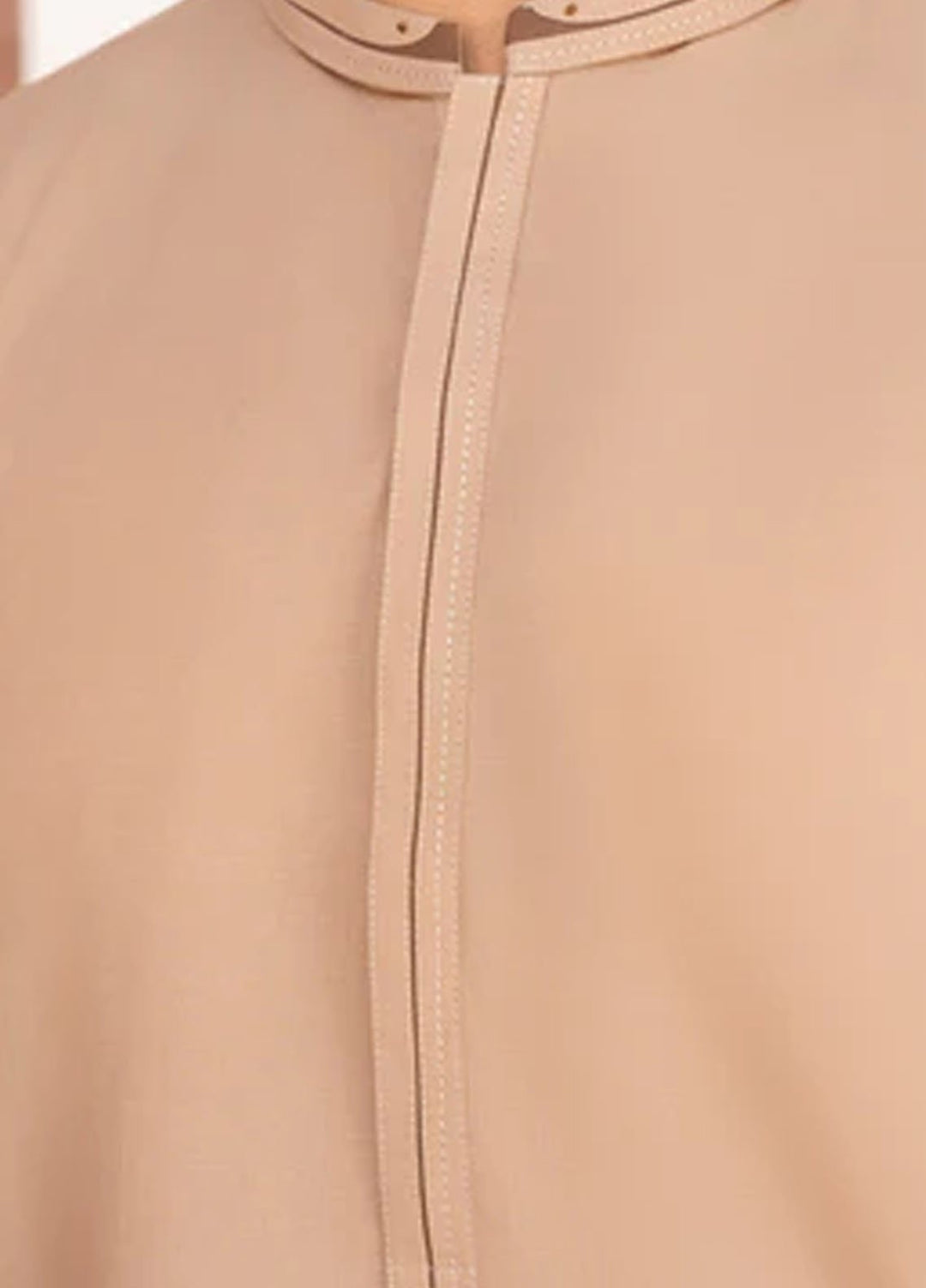 Buraq Pret Plain Wash N Wear Kurta Shalwar Camel