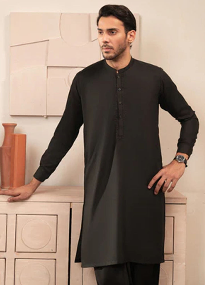 Buraq Pret Plain Wash N Wear Kurta Shalwar Elhan