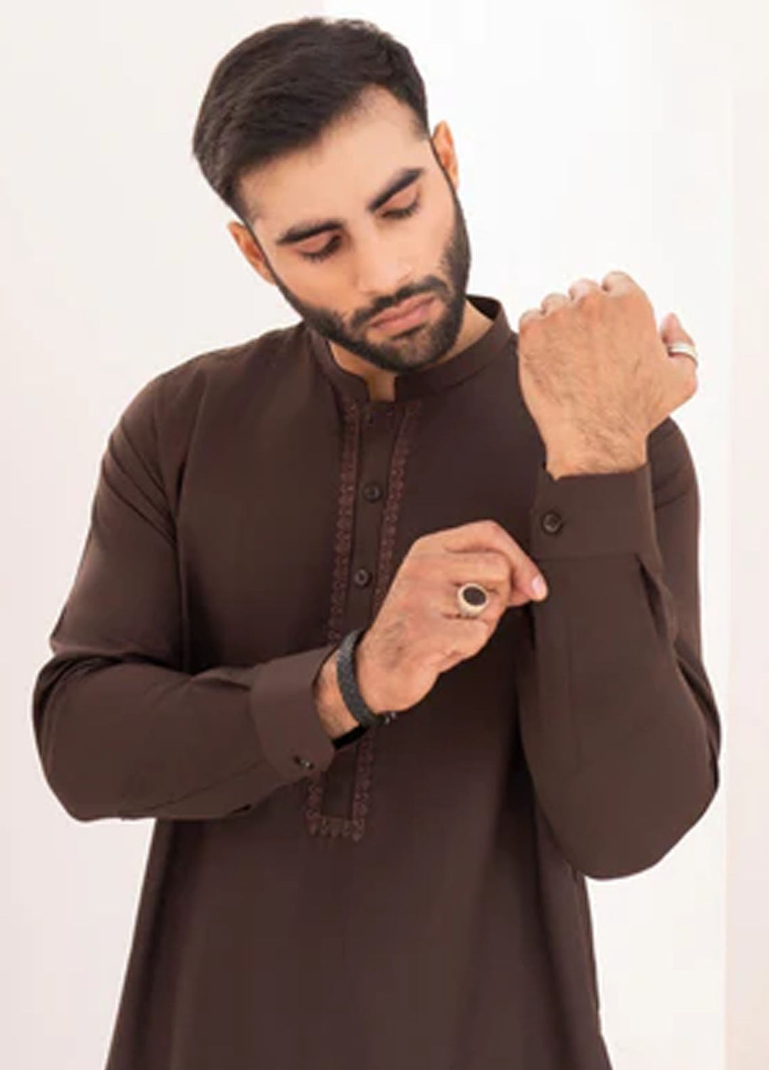 Buraq Pret Plain Wash N Wear Kurta Shalwar Faris