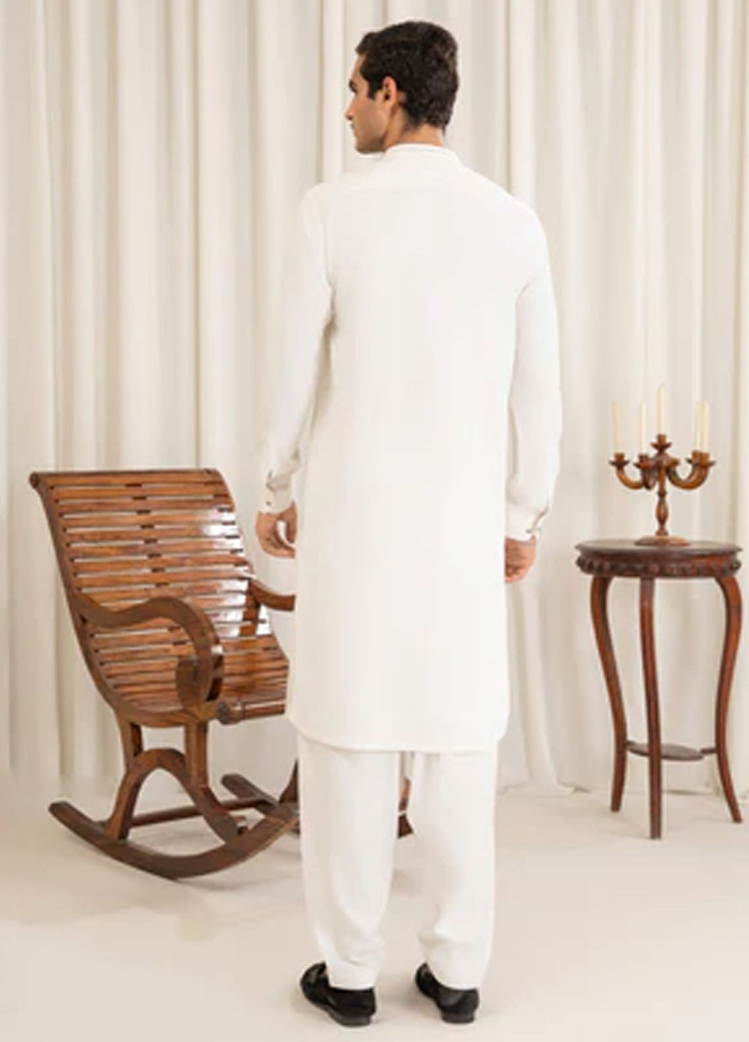 Buraq Pret Plain Wash N Wear Kurta Shalwar Muslih