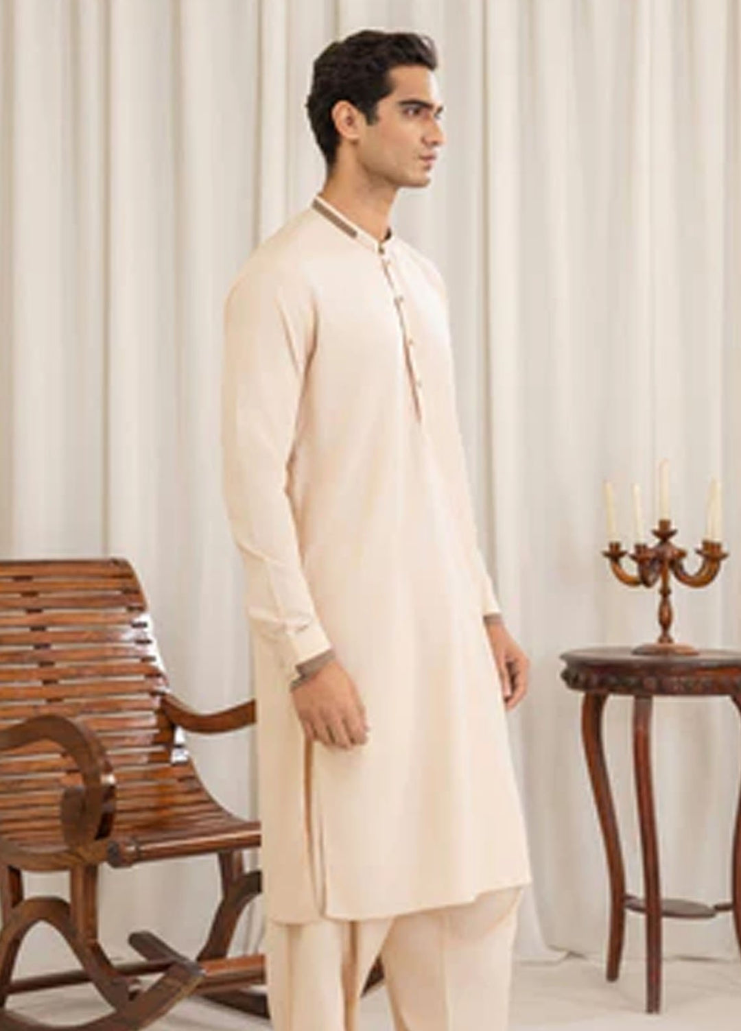 Buraq Pret Plain Wash N Wear Kurta Shalwar Nuh