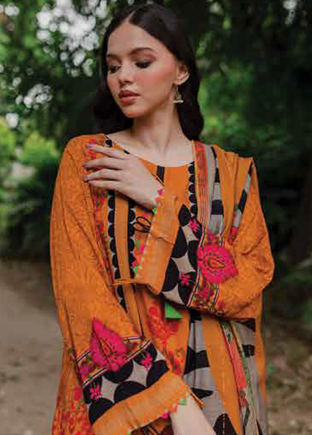 C Print by Charizma Printed Linen  Suits Unstitched 3 Piece CRZ23LN CPW-01 - Formal Collection