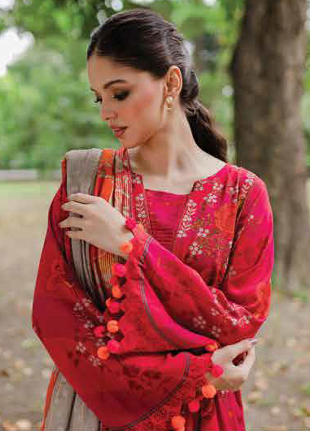 C Print by Charizma Printed Linen  Suits Unstitched 3 Piece CRZ23LN CPW-05 - Formal Collection