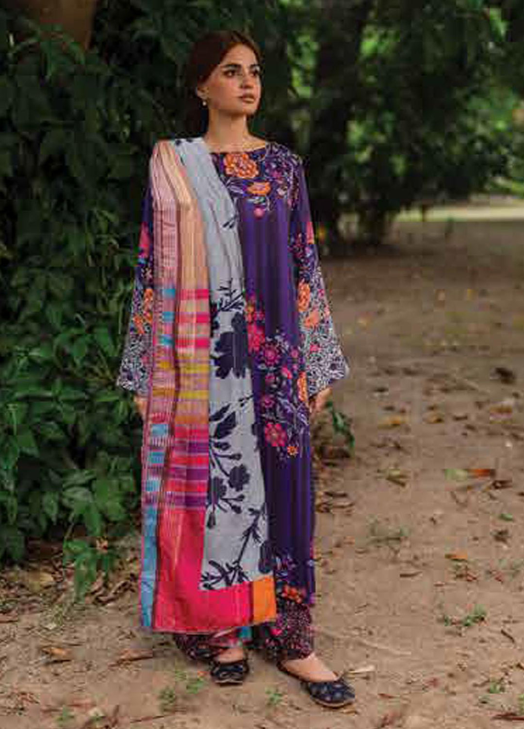 C Print by Charizma Printed Linen  Suits Unstitched 3 Piece CRZ23LN CPW-09 - Formal Collection