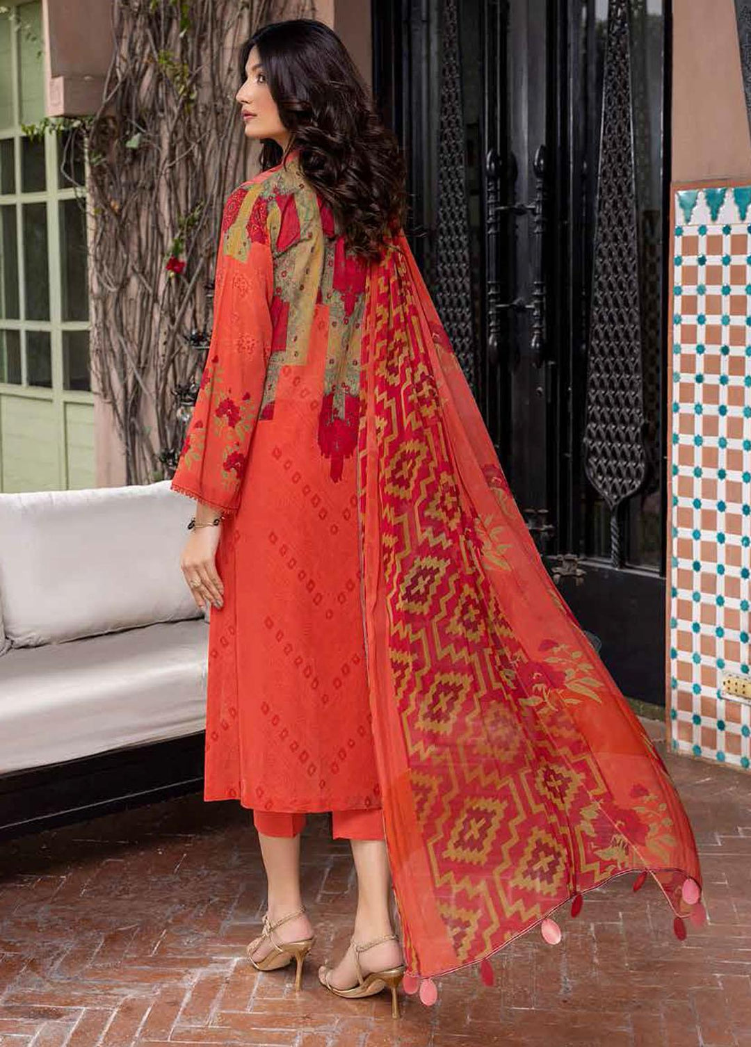 C-Prints By Charizma Embroidered Lawn Suits Unstitched 3 Piece CRZ22CP CP:01 - Summer Collection