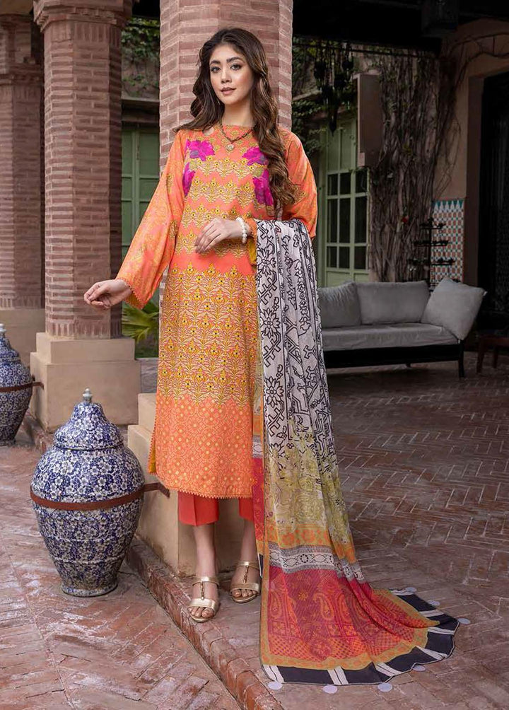 C-Prints By Charizma Embroidered Lawn Suits Unstitched 3 Piece CRZ22CP CP:07 - Summer Collection